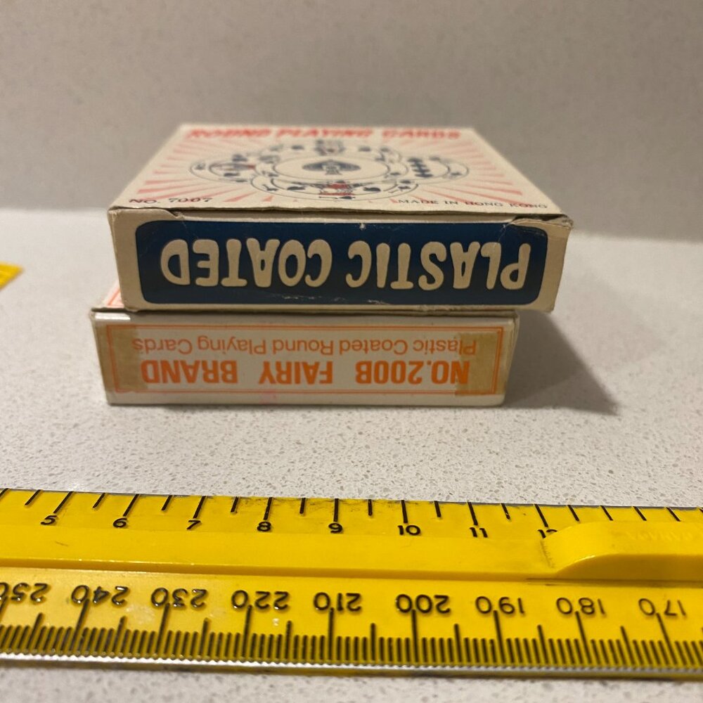 LOT OF 2 FULL DECKS VINTAGE ROUND CARDS - Picture 8 of 11